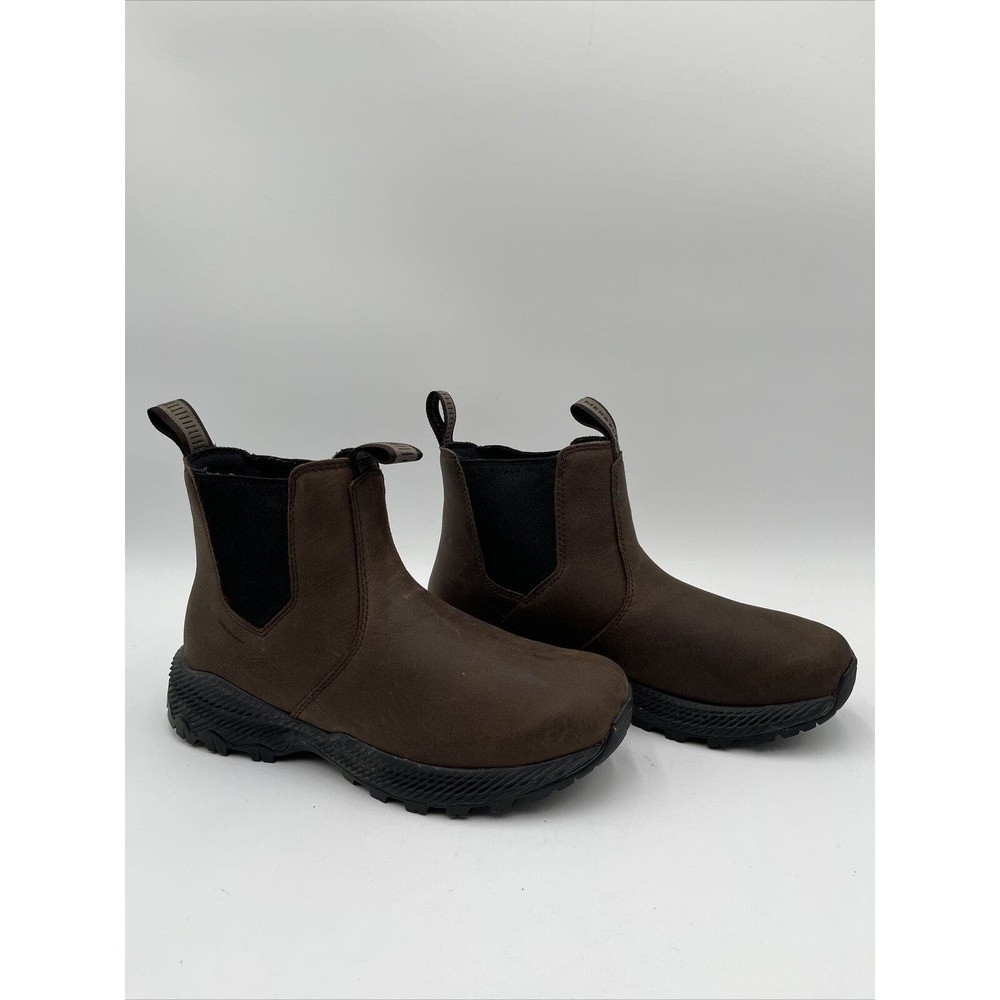 Merrell Men's FORESTBOUND Chelsea Waterproof Boot, Clay Size 7M